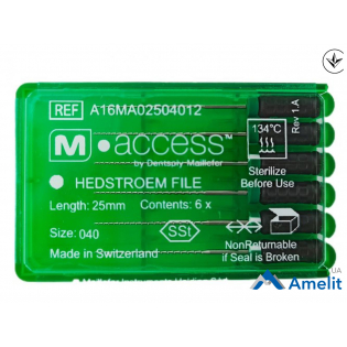 Інструмент ручний H-File M-Access №40, 25 мм (Dentsply Maillefer), 6 шт./пак.